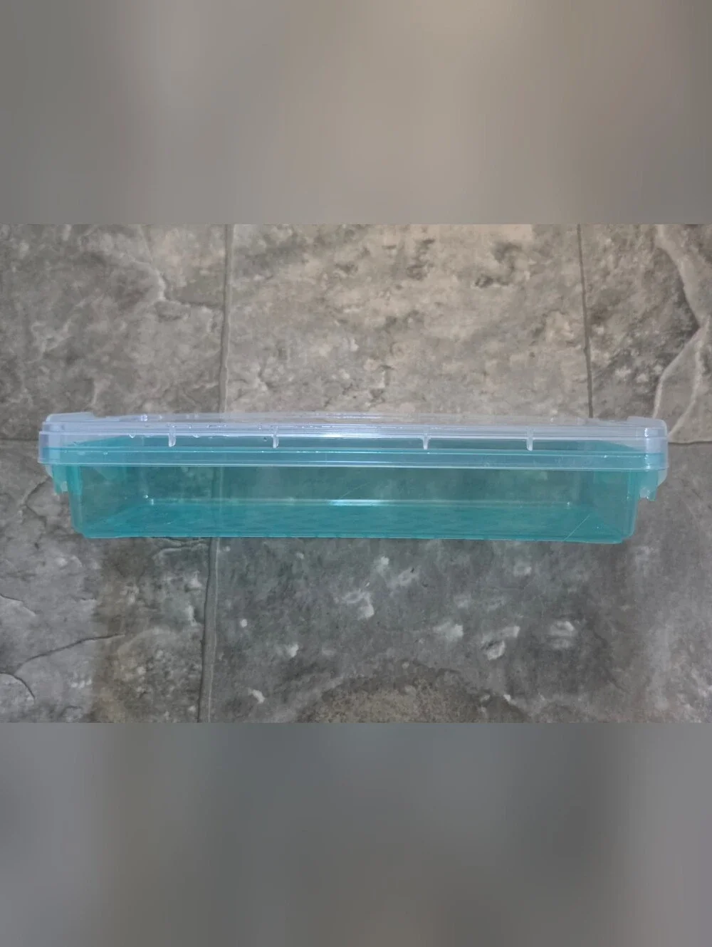 Rectangular Organzer with 2 Lock Containers in Teal BNIB
